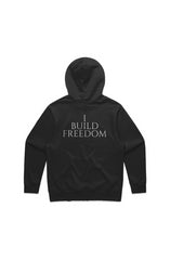 I Build Freedom - Premium Hoodie (Black/White)