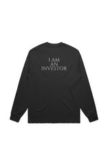 I am an Investor - Premium LS Tee (Black/White)