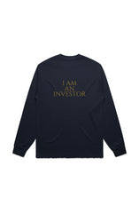 I am an Investor - Premium LS Tee (Black/White)