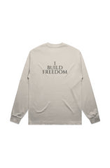 I Build Freedom - Premium LS Tee (Black/White)