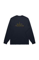 I Build Freedom - Premium LS Tee (Black/White)