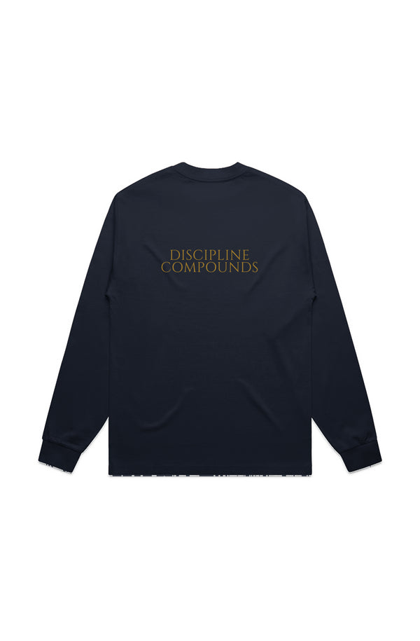 Discipline Compounds - Premium LS Tee (Black/White