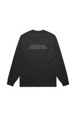 Discipline Compounds - Premium LS Tee (Black/White - Tailor Made Financial